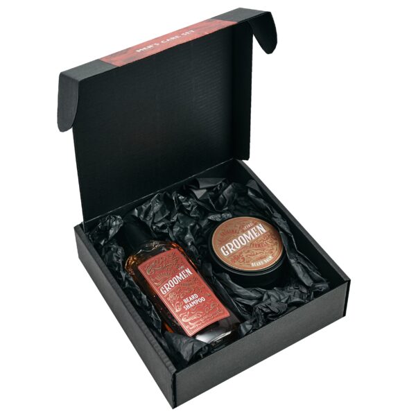 Groomen Fire Zestaw do Brody – szampon, balsam oraz olejek, 150ml+50g+50ml