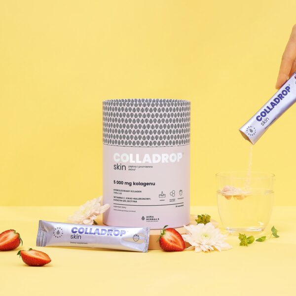 Kolagen do picia - Colladrop Skin 5000 mg Aura Herbals (30 saszetek)