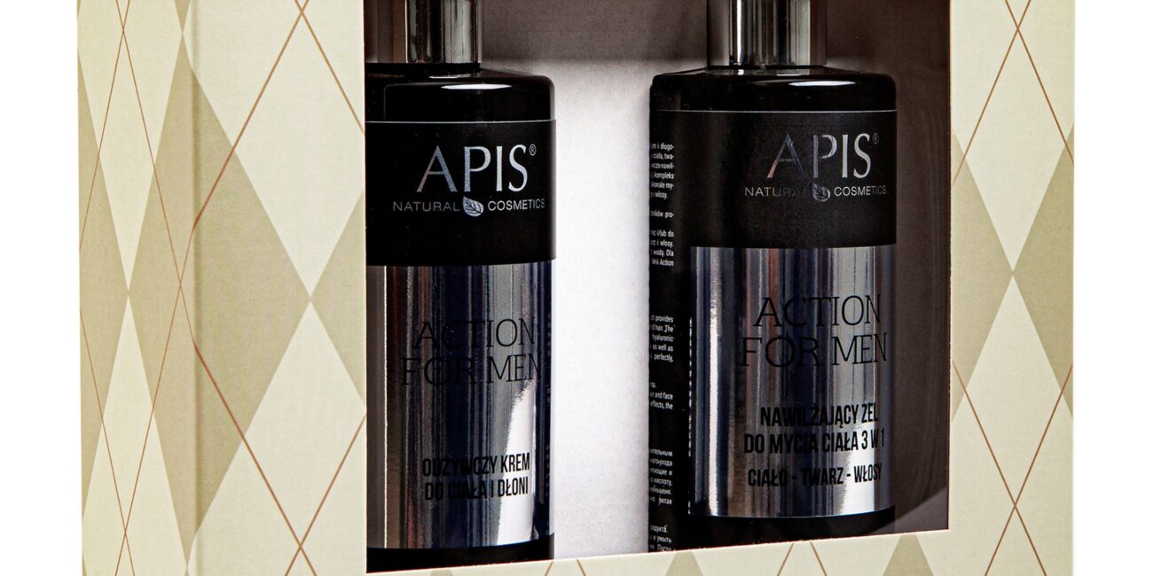 Apis Action for Men Zestaw – kompleksowa pielęgnacja skóry, 2x300ml