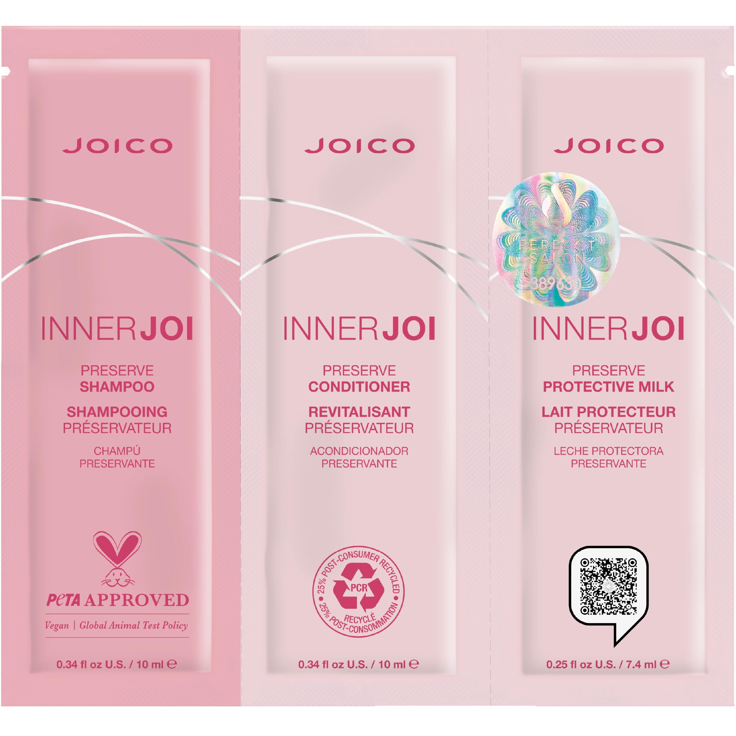 Zestaw chroniący kolor JOICO InnerJoi Preserve Trio 3x10 ml