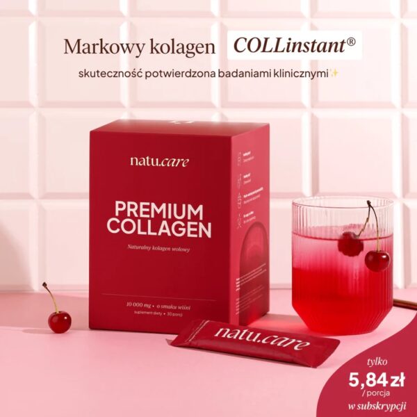 Kolagen do picia Natu.Care wiśnia - Premium 10000 mg