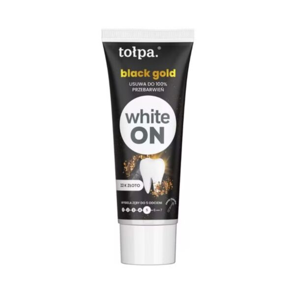 Tołpa Pasta do zębów z 22-karatowym złotem i aktywnym węglem 20 ml