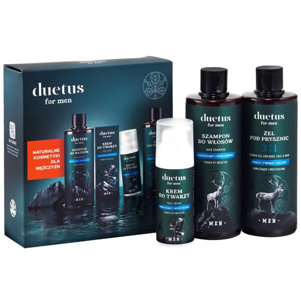 Duetus For Men Zestaw do brody – kompleksowa pielęgnacja zarostu, 145ml+50ml+30ml