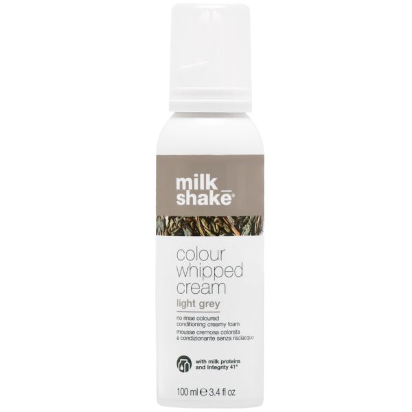 Milk Shake Color Whipped Cream Beige Blonde – pianka koloryzująca i odżywcza bez spłukiwania 100 ml Light Gray