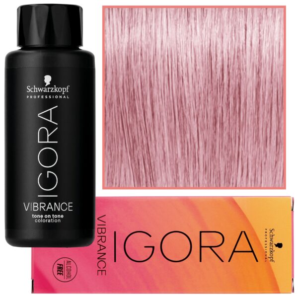 Schwarzkopf Professional Igora Vibrance – półtrwała farba do włosów bez amoniaku, 60ml 10-19 | Popielato‑fioletowy blond