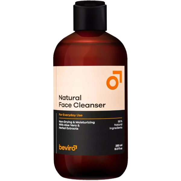 Beviro Natural Face Cleanser – łagodny żel do mycia twarzy dla mężczyzn, 250ml