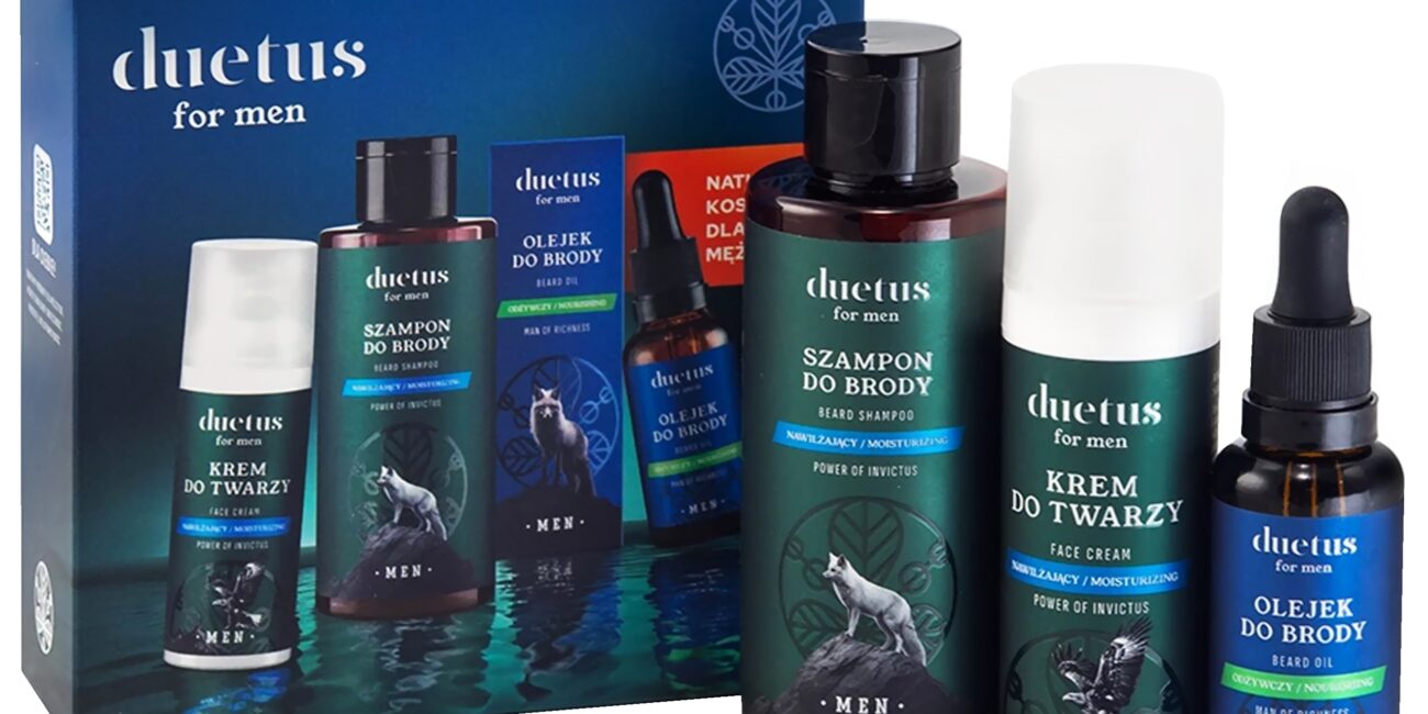 Duetus For Men Zestaw do brody – kompleksowa pielęgnacja zarostu, 145ml+50ml+30ml
