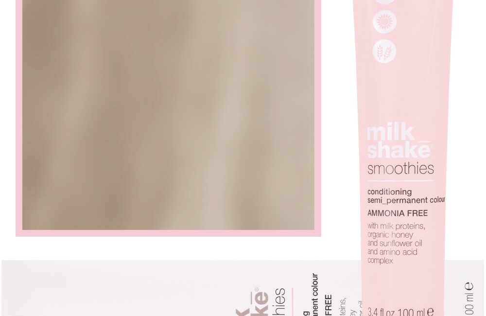 Milk Shake Smoothie Semi-Perm - farba do włosów bez amoniaku, paleta kolorów, 100ml 10.13 | 10AG | Popielato-złocisty platynowy najjaśniejszy blond