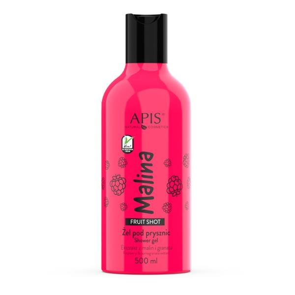Apis FRUIT SHOT Żel pod prysznic Wiśnia – energetyzująca pielęgnacja ciała, 500ml