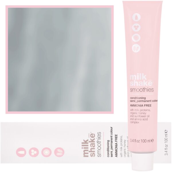 Milk Shake Smoothie Semi-Perm - farba do włosów bez amoniaku, paleta kolorów, 100ml 10.17 | 10AV | Najjaśniejszy blond popielato-fioletowo-platynowy