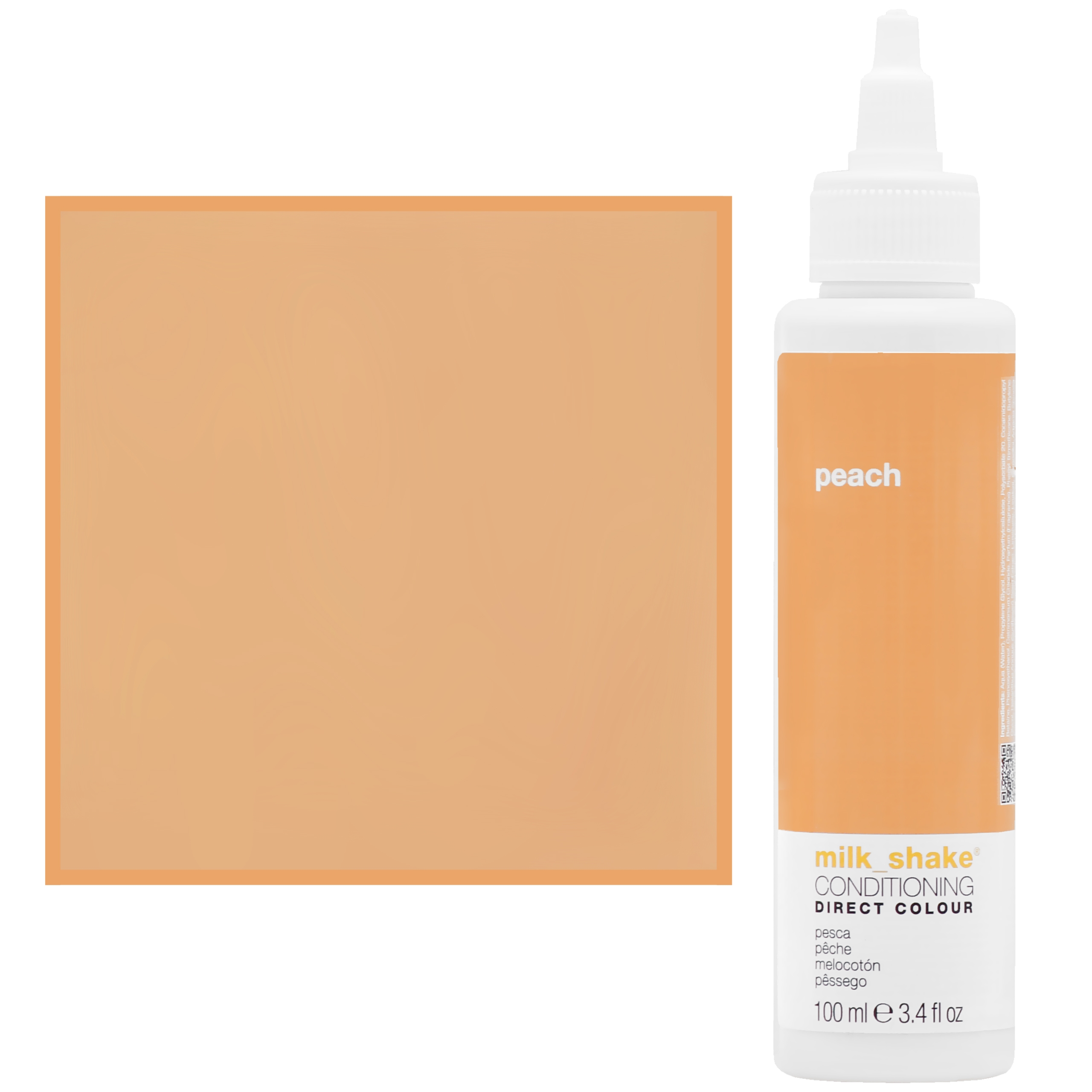 Milk Shake Direct Colour - toner do koloryzacji włosów 100ml, pełna paleta kolorów Peach | Brzoskwiniowy