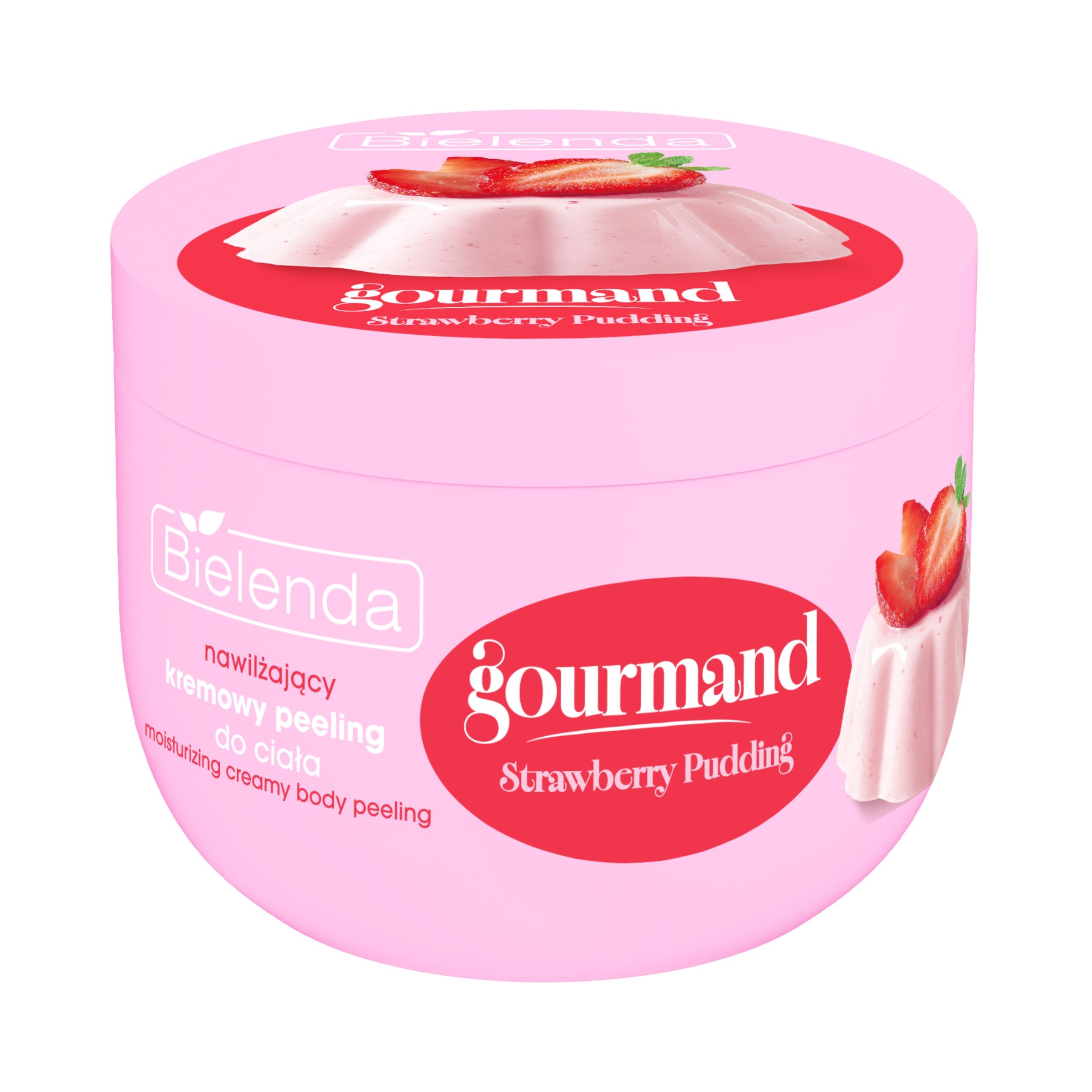 Bielenda Strawberry Pudding Nawilżający kremowy peeling do ciała