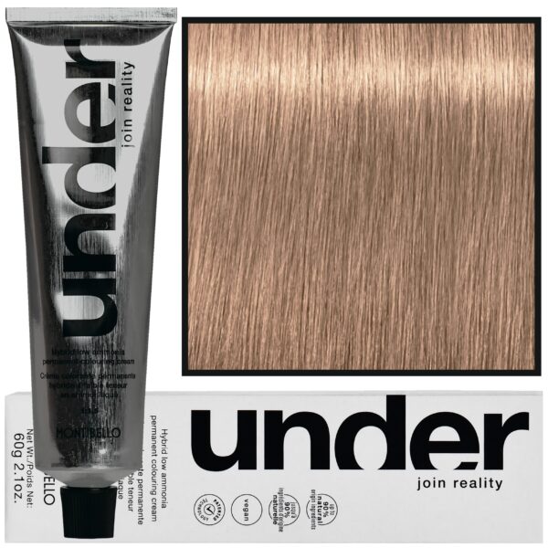 Montibello Under – profesjonalna farba do włosów, 60ml 9.62 / 9BP | Bardzo Jasny Blond Brązowo Perłowy