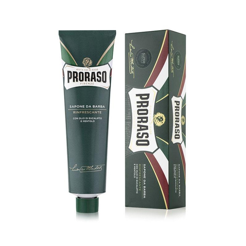 PRORASO mydło do golenia w kremie (linia zielona) tubka 150ml