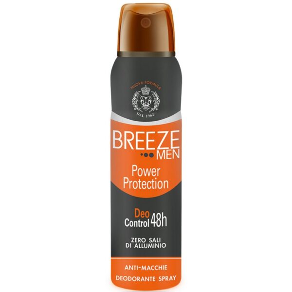 Breeze Men Power Protection dezodorant w Sprayu 150ml (pomarańczowy)