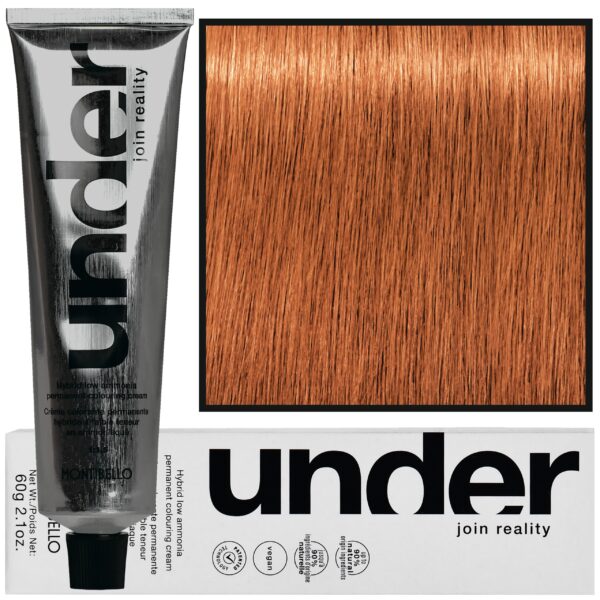 Montibello Under – profesjonalna farba do włosów, 60ml 9.43 / 9CG | Bardzo Jasny Blond Miedziano-Złoty