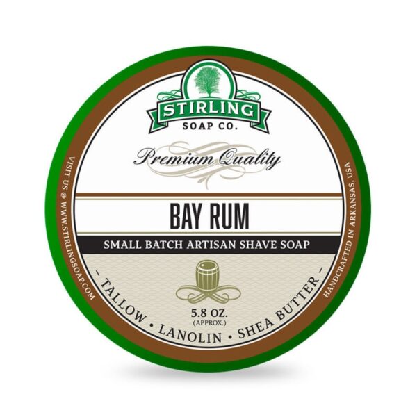 Stirling Bay Rum mydło do golenia w tyglu 170ml