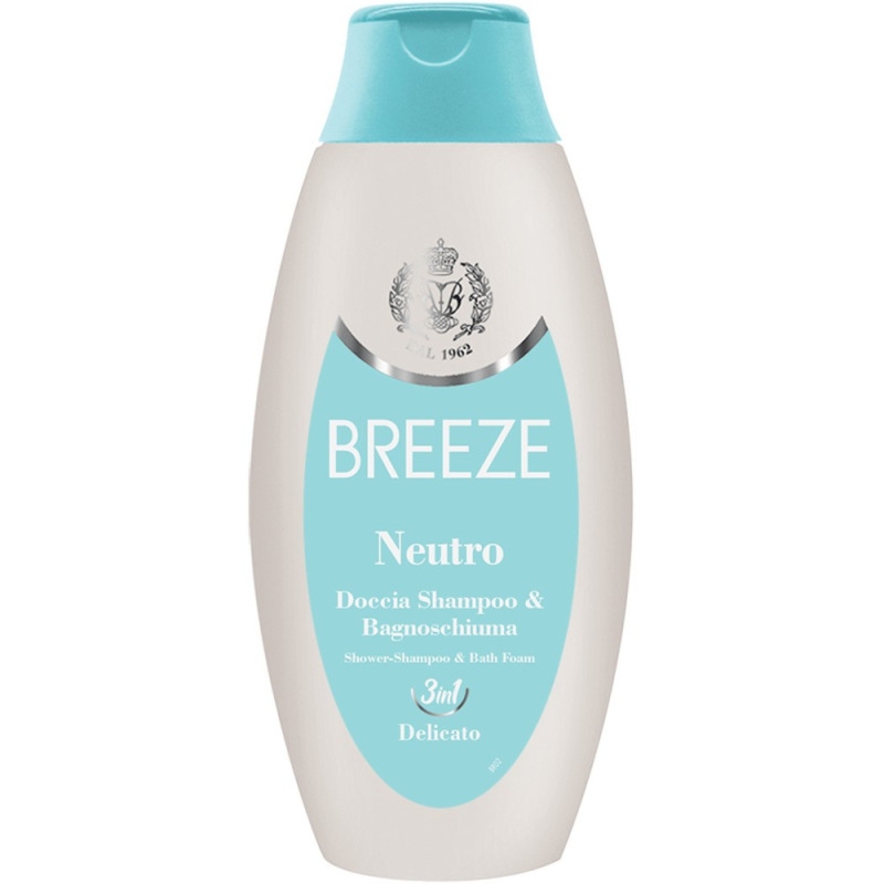 Breeze Neutro Delicato 3w1 żel pod prysznic, szampon i kąpiel 400ml