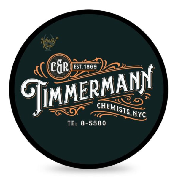 Wholly Kaw Timmermann Black mydło do golenia w tyglu 114g