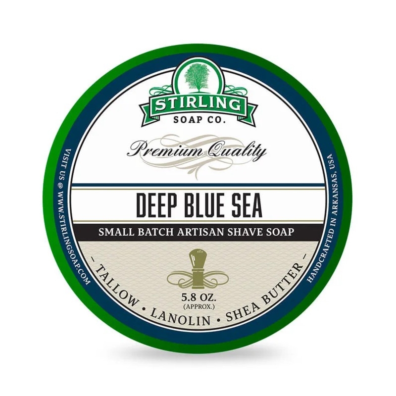 Stirling Deep Blue Sea mydło do golenia w tyglu 170ml