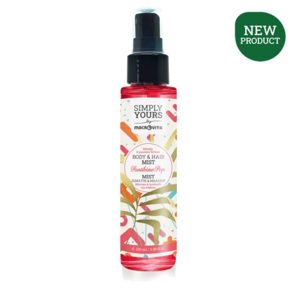 Macrovita mgiełka do ciała i włosów Sunshine Pop mango i kwiat passiflory 100ml