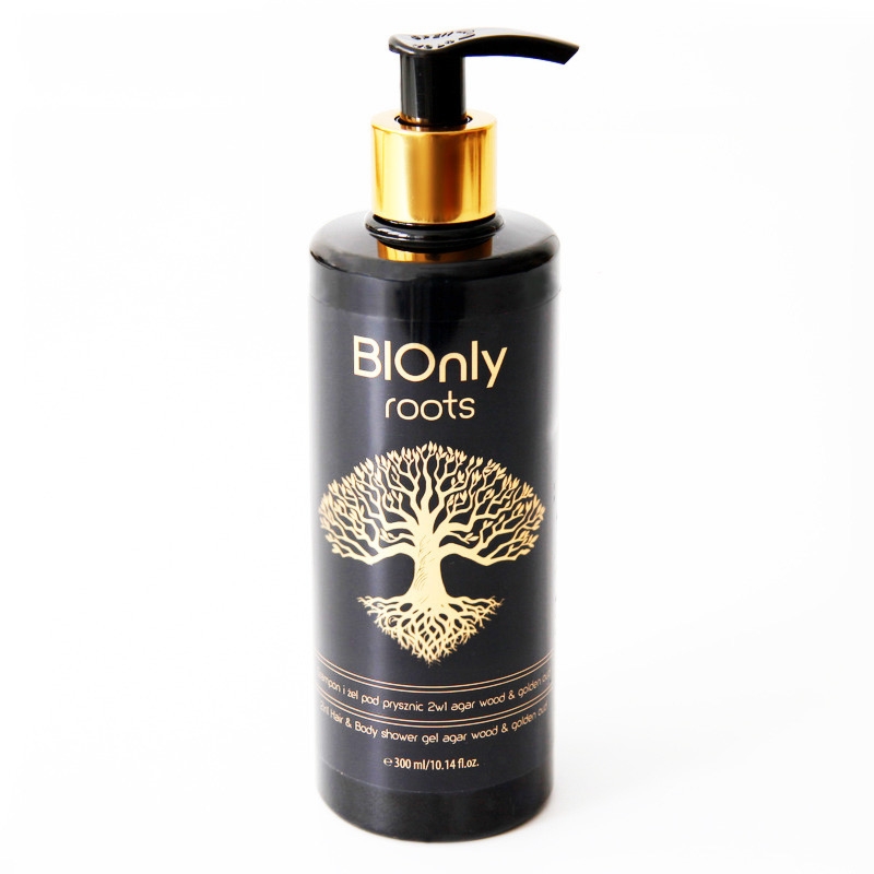 BIOnly roots Szampon i żel pod prysznic 2w1 agar wood & golden oud 300 ml