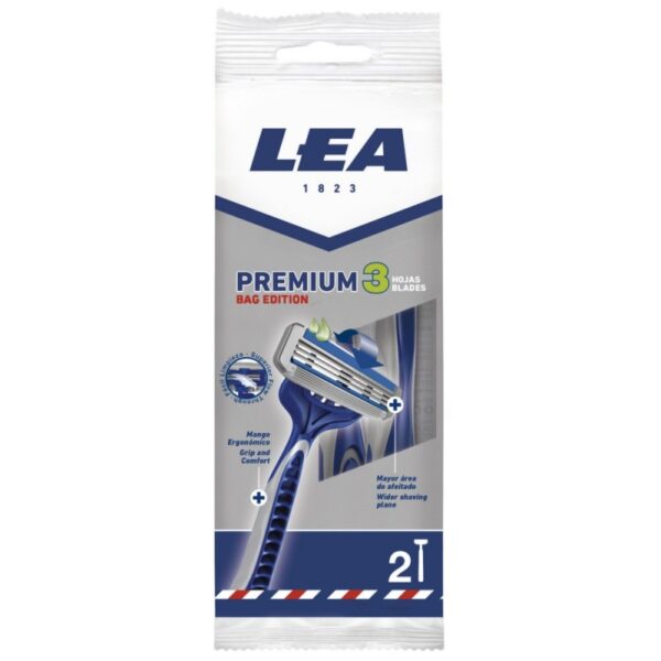 LEA PREMIUM 3 jednorazowe maszynki 3 ostrza 2szt