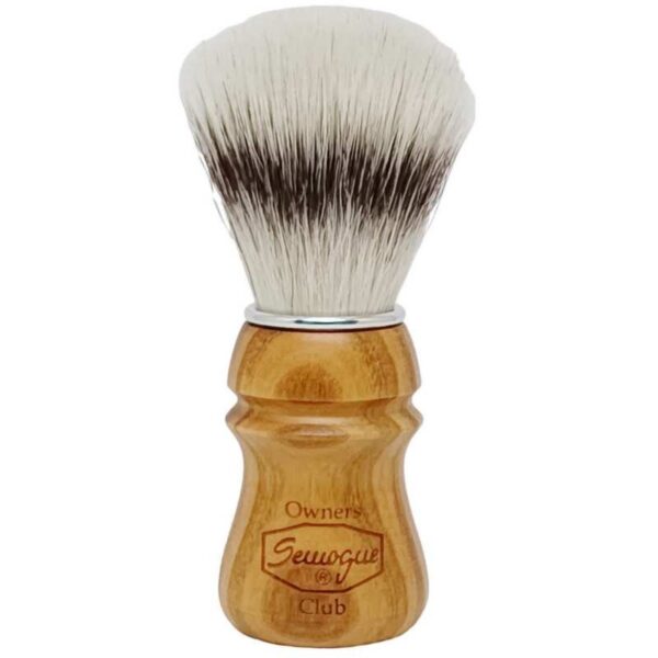 Semogue SOC Cherrywood Sylver Synthetic pędzel do golenia syntetyk, uchwyt drewno wiśni