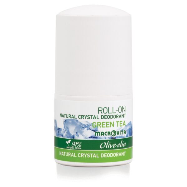 Macrovita Olive.elia naturalny dezodorant w kulce z kryształem Green Tea 50ml
