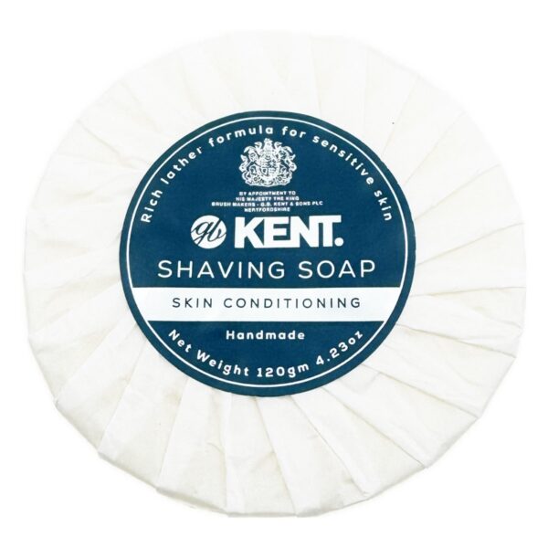 KENT SB2 (blue label) luksusowe mydło do golenia krążek 120g