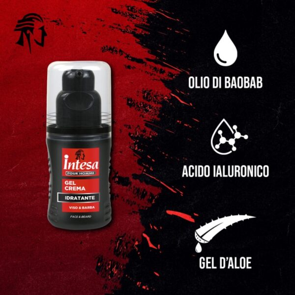 Intesa Homme nawilżający kremowy żel do twarzy i brody 100ml
