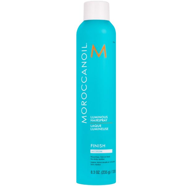 Moroccanoil Luminous Hairspray - nabłyszczający lakier, średni stopień utrwalenia 330ml