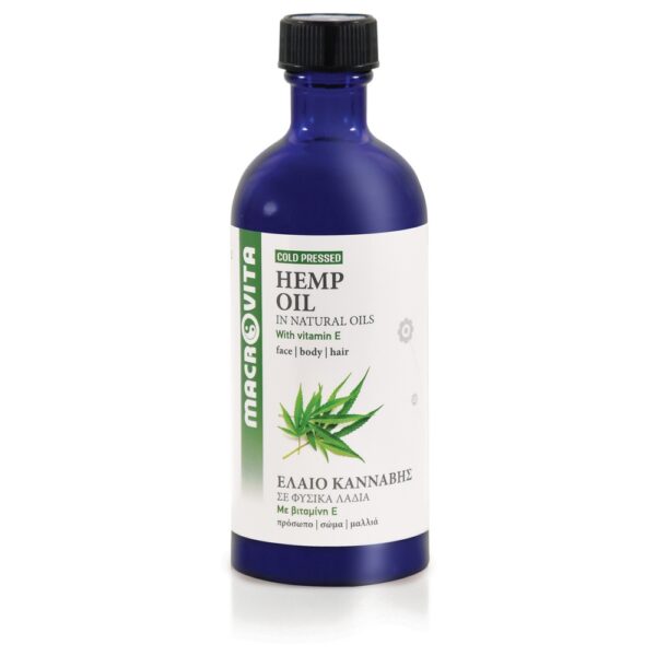 Macrovita Olejek Konopny w naturalnych olejach tłoczony na zimno z witaminą E 100ml