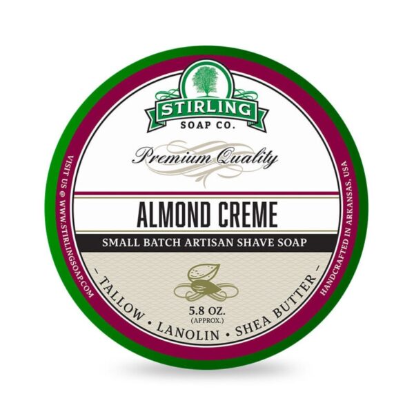 Stirling Almond Creme mydło do golenia w tyglu 170ml