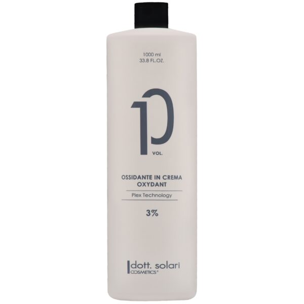Dott.Solari Oxydant – oksydant do koloryzacji i rozjaśniania włosów, 1000 ml 3% | VOL 10