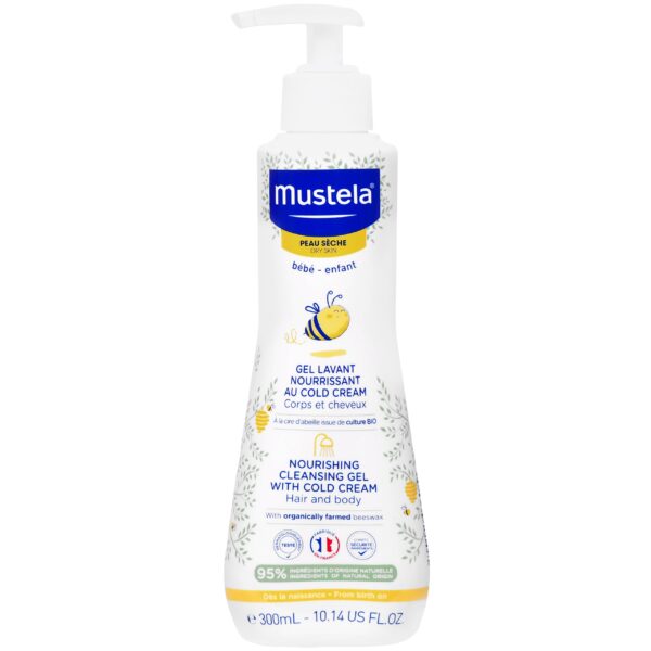 Mustela Nourishing Cleansing Gel with Cold Cream – odżywczy żel do mycia dla dzieci, 300 ml