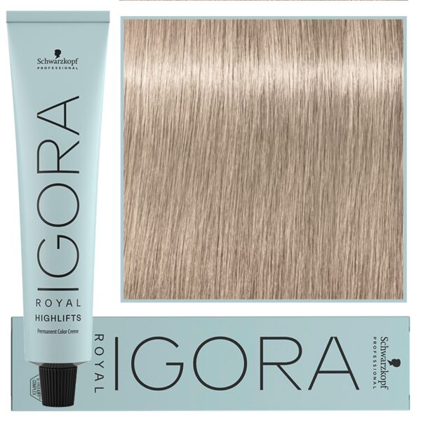 Schwarzkopf Professional Igora Royal Highlifts - farba do włosów o rozjaśniającej formule 60ml 12-91 | Bardzo Jasny Blond Popielato-Cendrowy