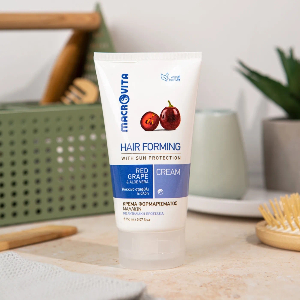 Macrovita naturalny krem do formowania fryzur z czerwonymi winogronami i aloesem 150ml