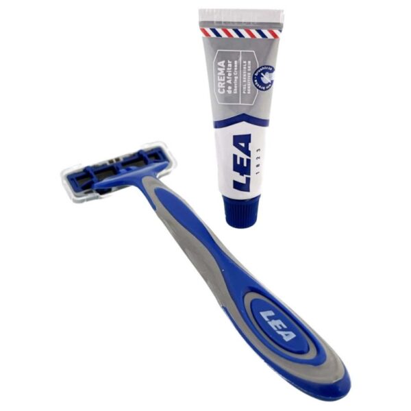 LEA Premium 3 maszynka i krem, zestaw podróżny