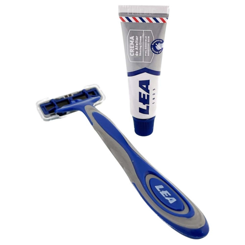 LEA Premium 3 maszynka i krem, zestaw podróżny