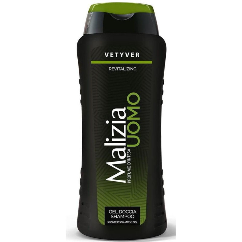Malizia Uomo Vetyver - męski żel pod prysznic i szampon 2w1 250ml