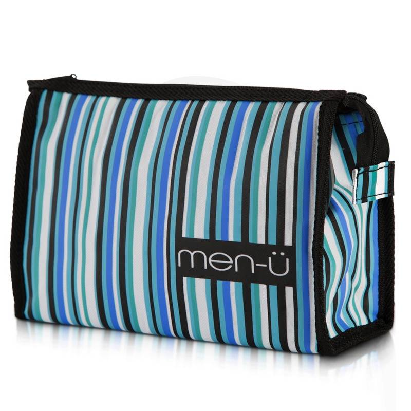 men-u męska kosmetyczka Stripes black-green-blue