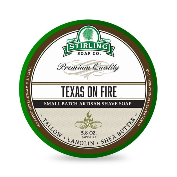 Stirling Texas on Fire mydło do golenia w tyglu 170ml