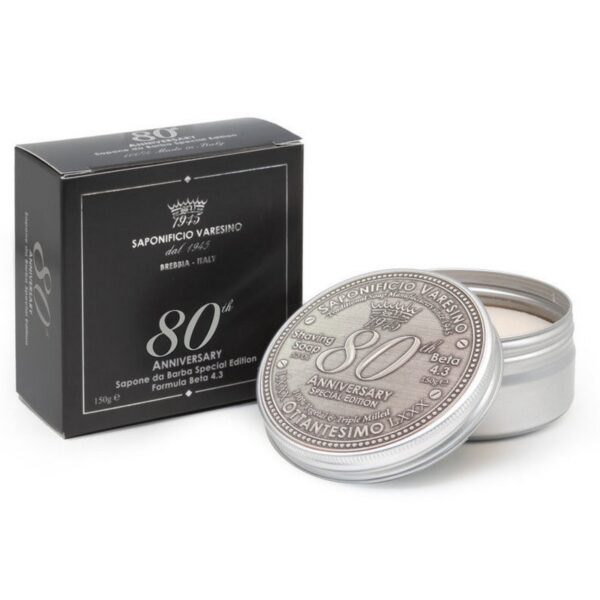 SAPONIFICIO VARESINO mydło do golenia 80th ANNIVERSARY 4.3 w tyglu 150g