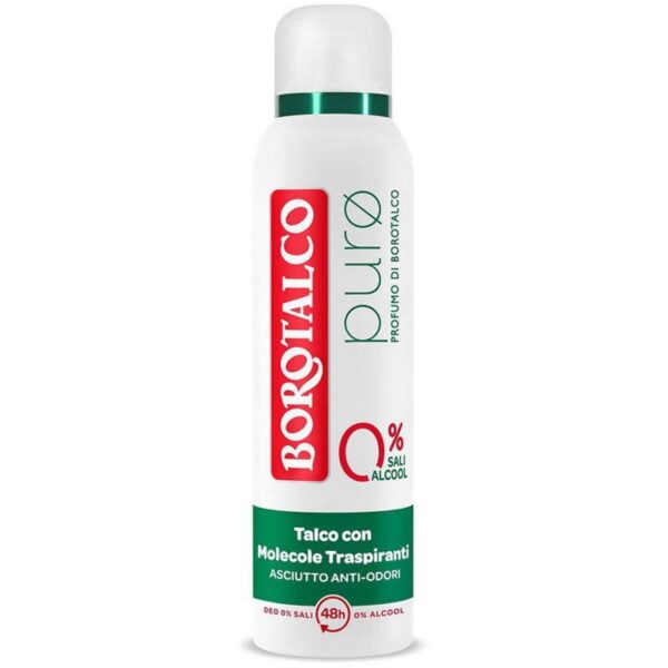 Borotalco Puro Original Zero Sali 48h bez soli glinu (aluminium) 150ml