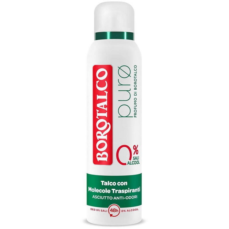 Borotalco Puro Original Zero Sali 48h bez soli glinu (aluminium) 150ml