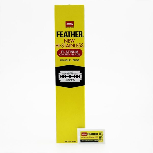 Żyletki FEATHER NEW Hi-Stainless (żółte) 200 sztuk