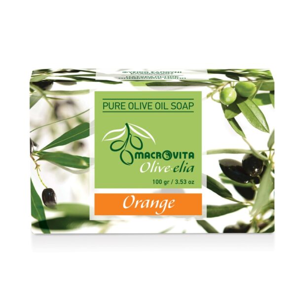 Macrovita Olive.elia mydło z czystej oliwy Pomarańcza 100g