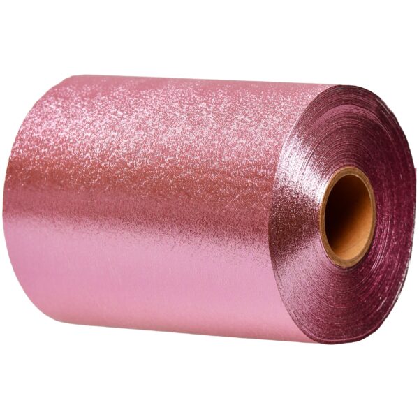 Folia aluminiowa ryflowana Light Pink - do koloryzacji włosów, 10 mb
