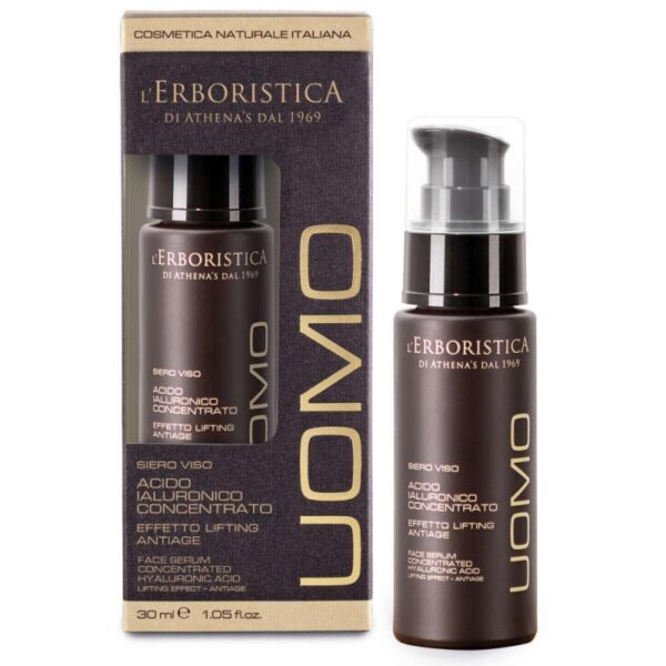 Erboristica Uomo męskie serum do twarzy z kwasem hialuronowym 30ml